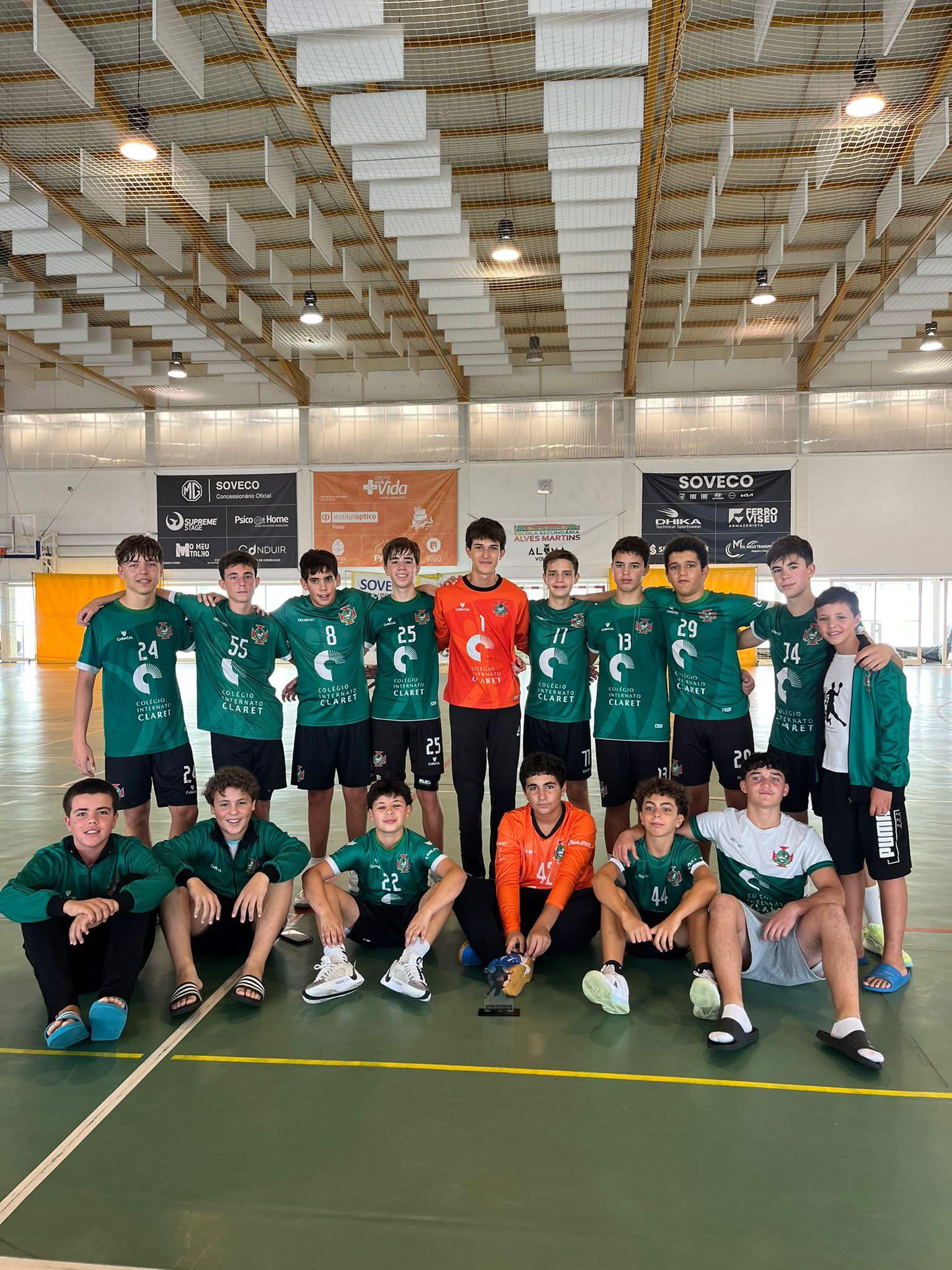 Equipa de andebol da Academia Claret